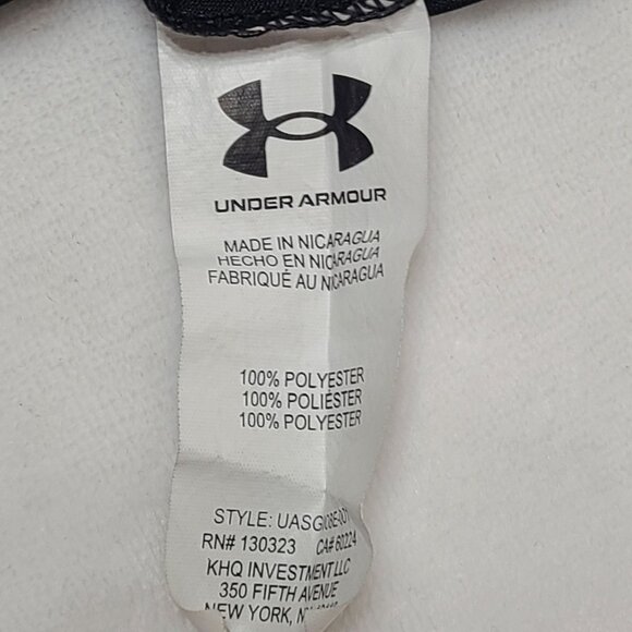 Under Armour Boys Short Sleeve T-Shirt Size 7 Black Polyester Graphic Tee - Picture 4 of 9